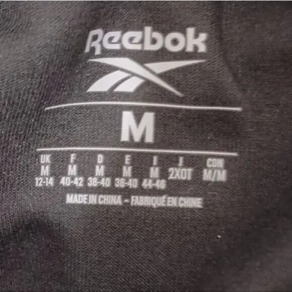 Reebok black cropped length drawstring hoodie - Picture 5 of 7